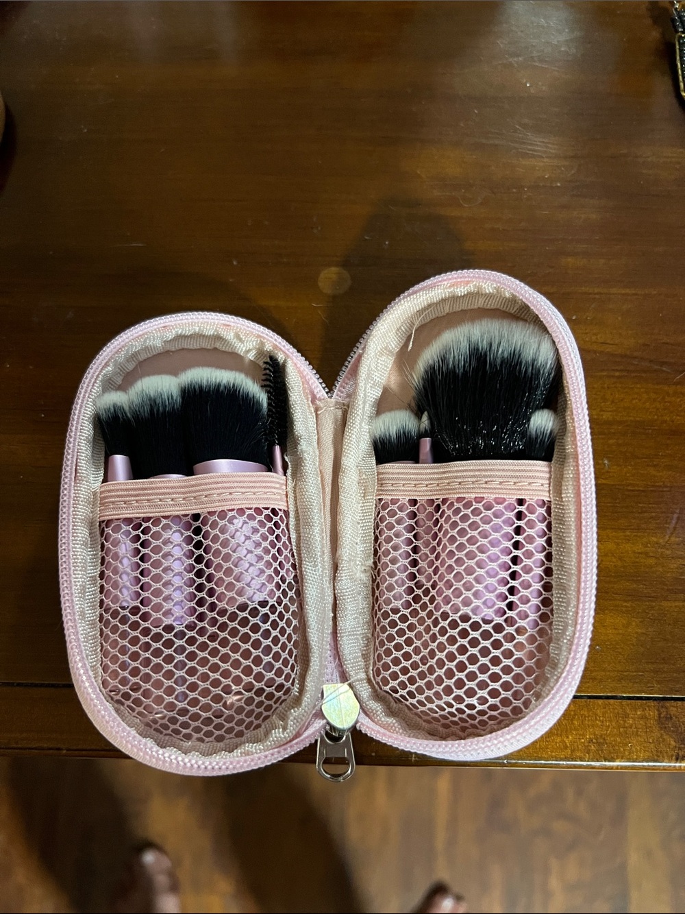 Pink Makeup Brush Set with Case